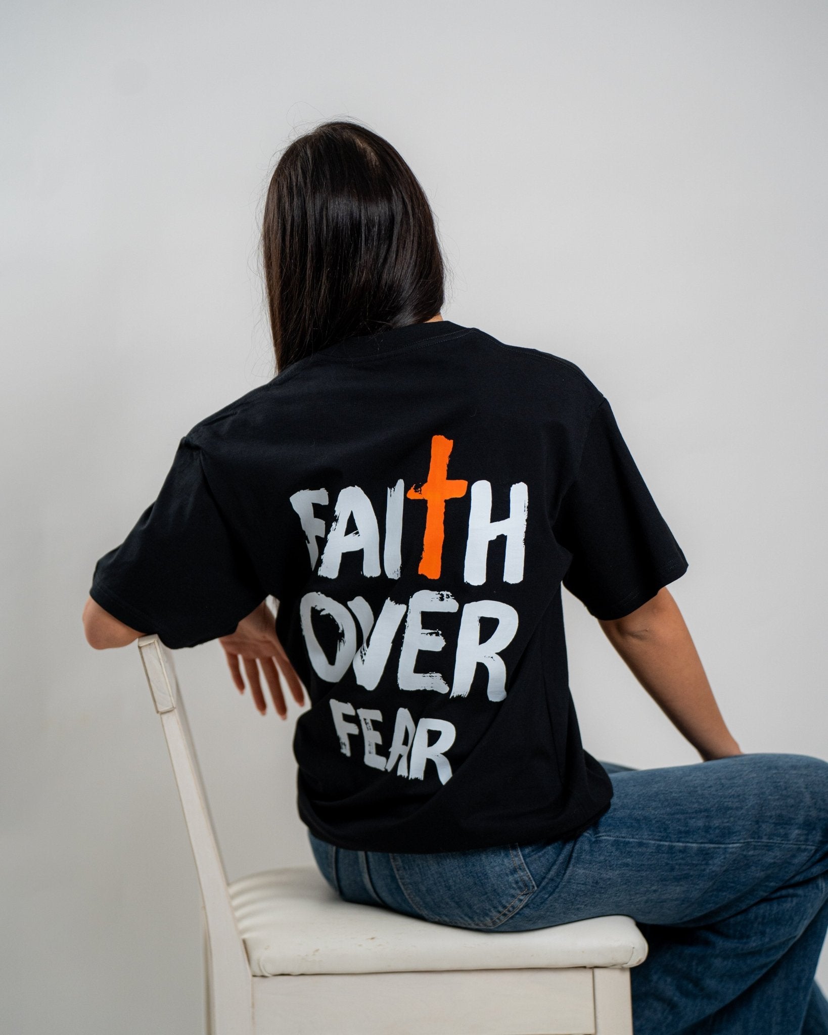 Faith Over Fear – Oversize T-shirt - Woman - Lord Inspired