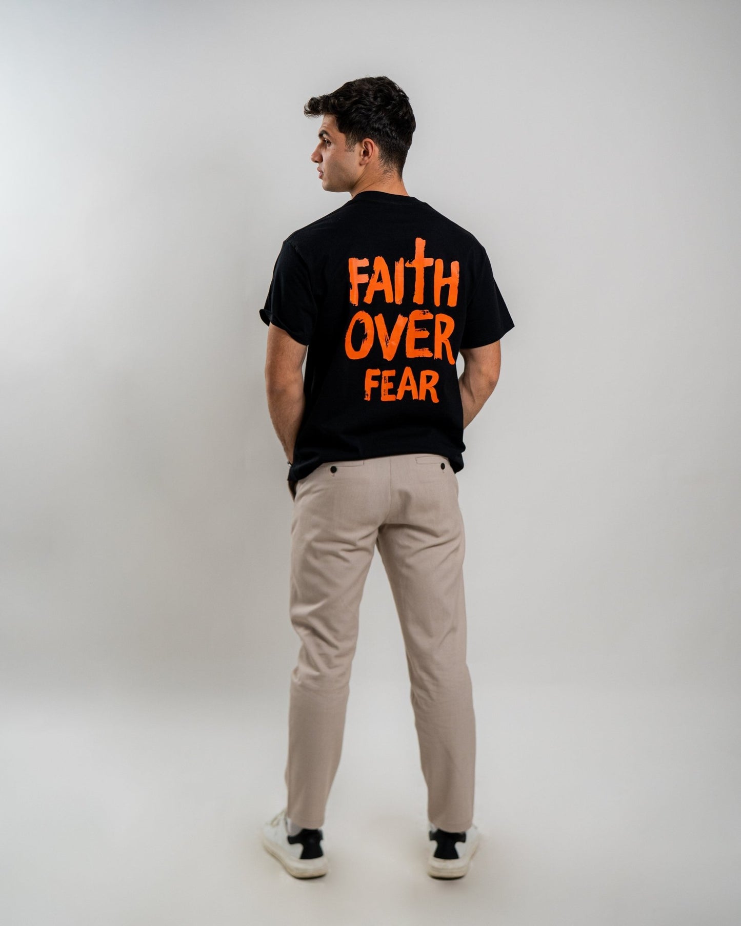Faith Over Fear – Oversized T-shirt - Man - Lord Inspired