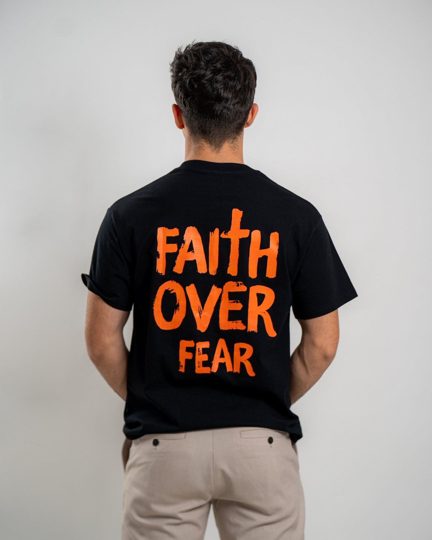 Faith Over Fear – Oversized T-shirt - Man - Lord Inspired